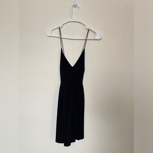Elegant Black Spaghetti Strap Dress